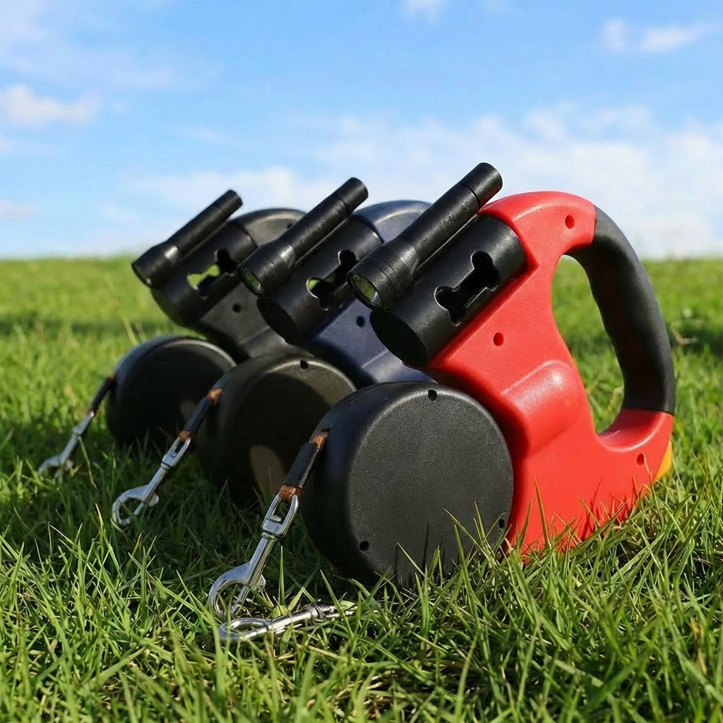 Retractable Dog Leash for Walking Two Dogs