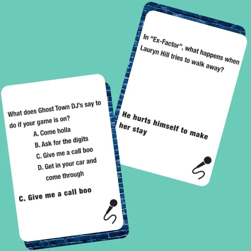 🎤Lyrically Correct: ’90s R&B Expansion Pack – 80 Cards of Old-School Hits & Ultimate Music Trivia