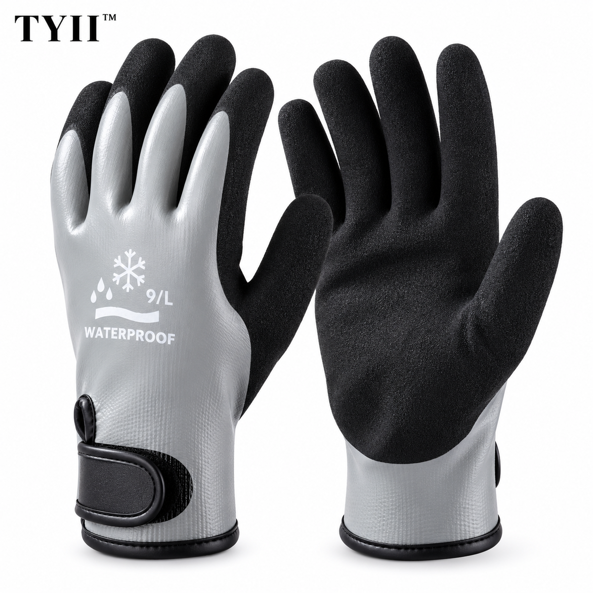 TYII™ Heavy-Duty Waterproof Insulated Work Gloves – Non-Slip Latex Grip for Gardening & Outdoor Work