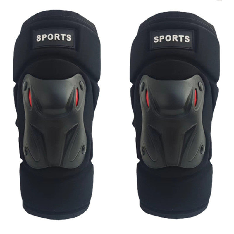 🏍️ Motorcycle Protective Gear Set – Hard Shell Knee & Elbow Guards with Adjustable Fit