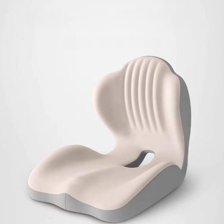 Ergonomic Memory Foam Seat Cushion with Lumbar & Back Support, Relieves Back Pain, Reduces Pressure