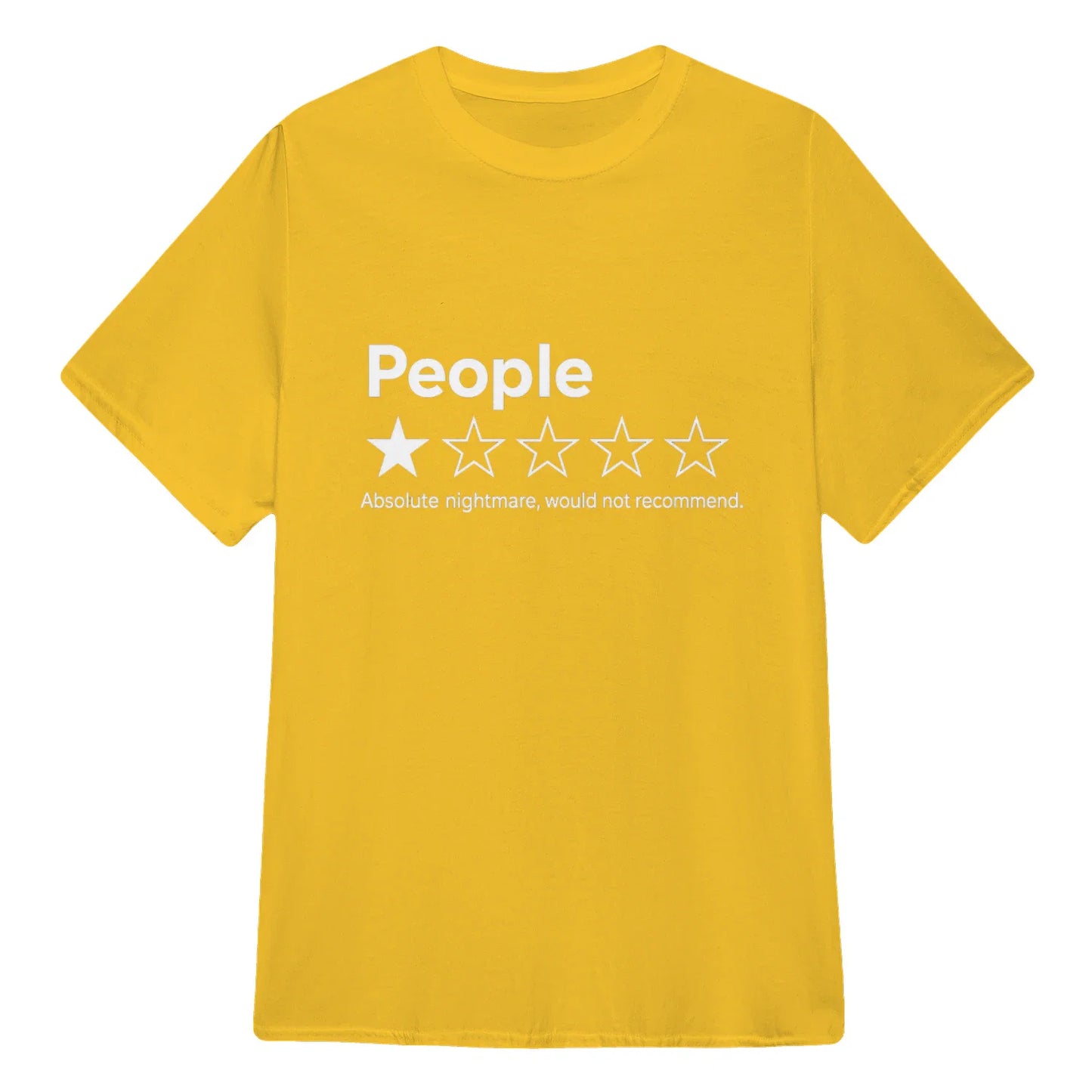 TYIIPRO™ People ★☆☆☆☆ Funny Graphic T-Shirt | Premium 200G Heavyweight Cotton Unisex Tee