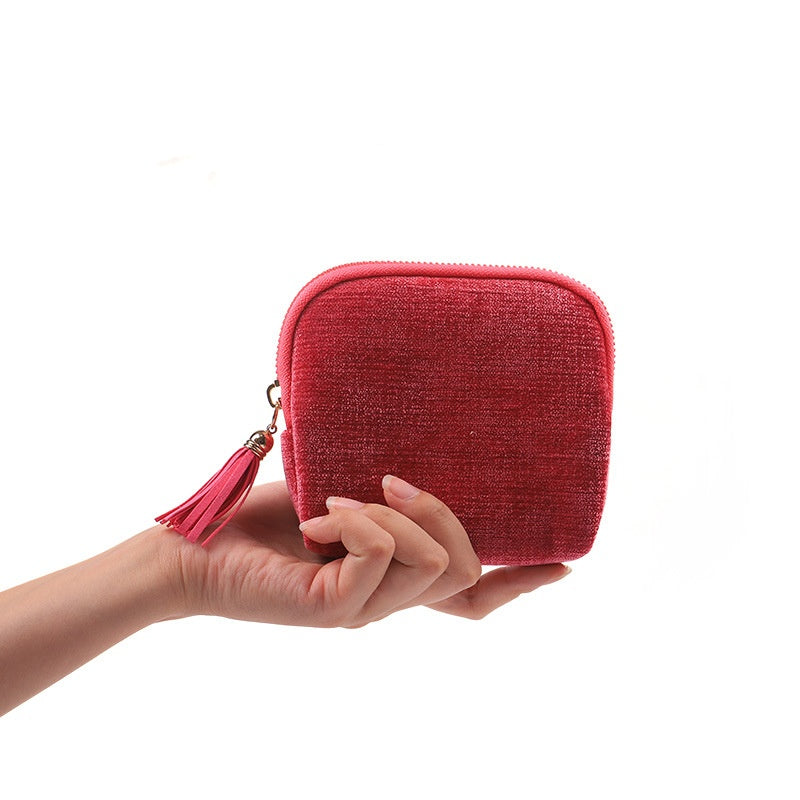 Mini Travel Jewelry Bag with Zipper – Compact Jewelry Organizer for Rings, Earrings & Necklaces