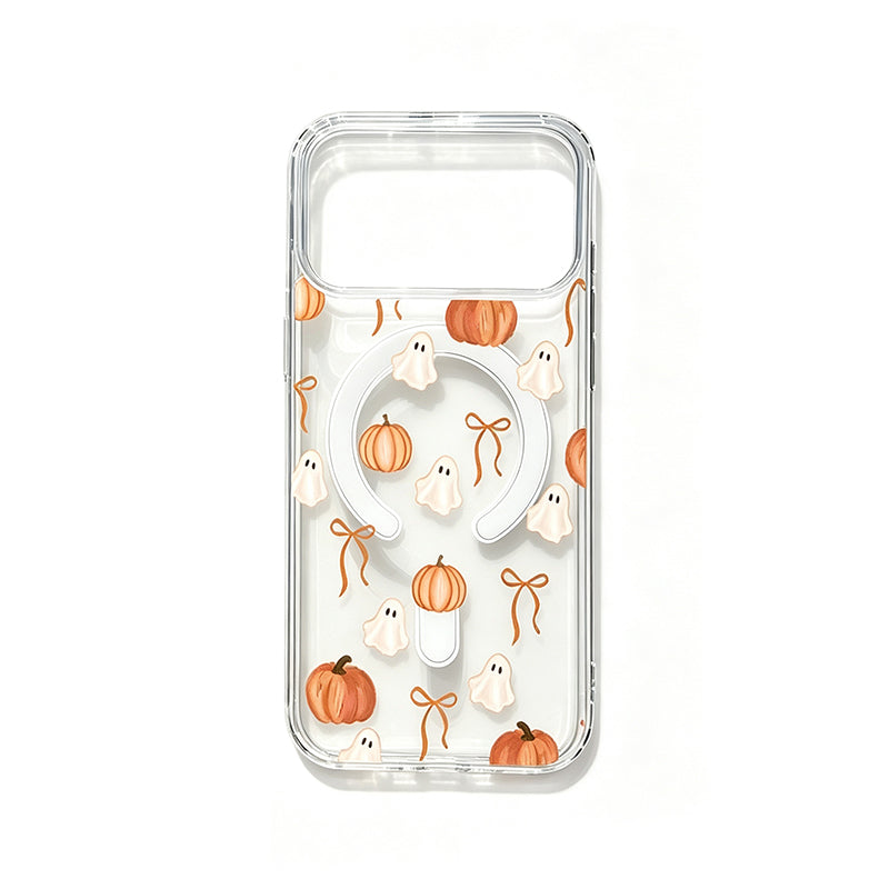 🎃TYIIPRO™ Halloween Candy Ghost Phone Case – Cute Pumpkin & Ghost Design, Shockproof Magnetic Case