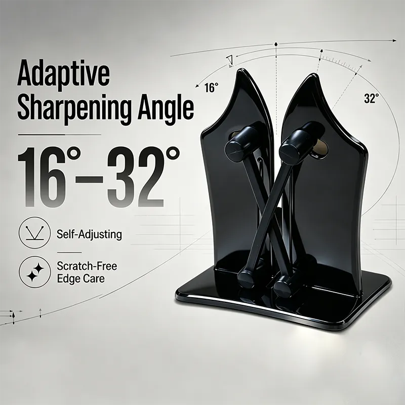 🔪Professional Stainless Steel Knife Sharpener – Fast Sharpening for Smooth, Wavy & Micro-Tooth Blades, Adjustable 16°-32°