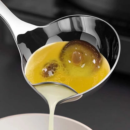2 Counts, Stainless Steel Oil Separator Soup Ladle