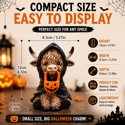 🔥 55% OFF TODAY 🎃 Halloween Highland Cow Resin Figurines