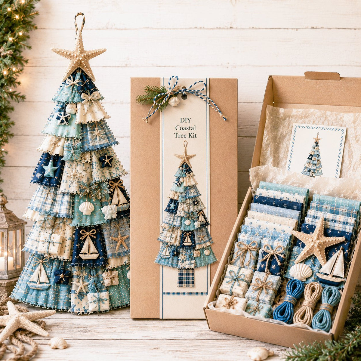 🎄Beginner-Friendly DIY Oversized Patchwork Christmas Tree Door Hanging Kit | Complete Kit with All Tools & Step-by-Step Guide Included 💕