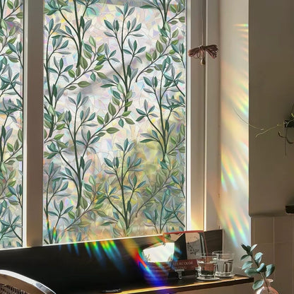 Floral Static Cling Window Stickers – No-Residue, Repositionable & Cut-to-Fit