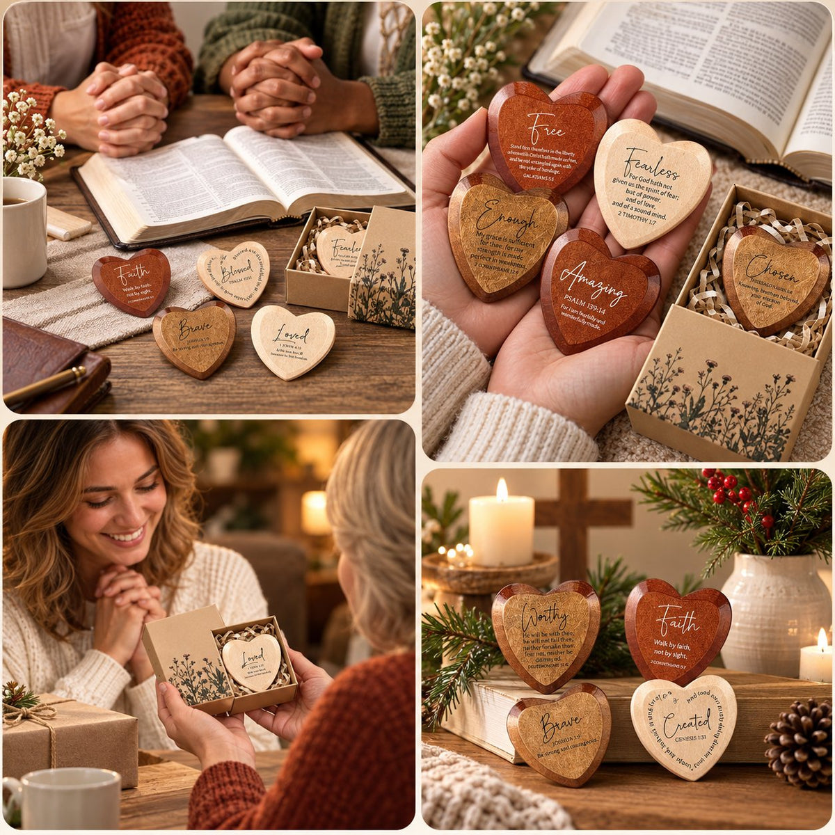 ✝️ 🎁 Christian Pocket Heart Gift Set(Set of 12)