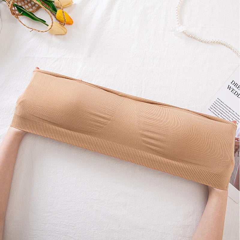 👙Women's Wireless Bandeau Bra with Removable Straps