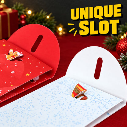 2-Pack 3D Christmas Money Cards – Handmade Pop-Up Holiday Cards with Cash Pocket & Message Space
