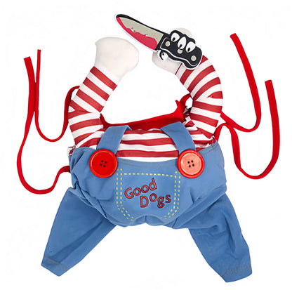 Funny Killer Pet Costume – Turn Your Cat or Dog Into a Tiny Psycho 🔪😂