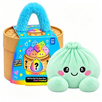 TYII™ Mystery Plush Dumpling – Surprise Collectible Soft Toy with Steamer Basket Gift Box