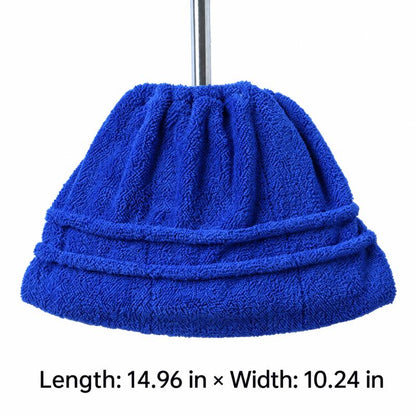 TYII™ Multipurpose Coral Fleece Broom Head Cover – Reusable Dust & Hair Cleaning Cover for Wet & Dry Floor Cleaning