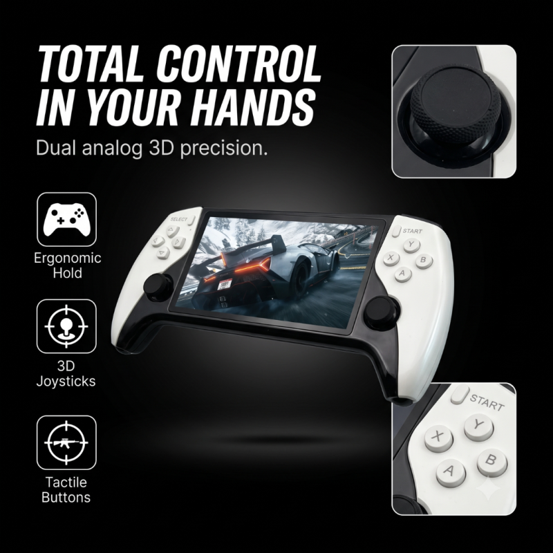 🎄Christmas Sale 40% OFF🎁 Retro Handheld Game Console – 5-Inch IPS Screen, 20,000+ Preloaded Games & Dual Joysticks