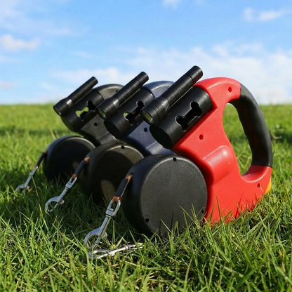 Retractable Dog Leash for Walking Two Dogs