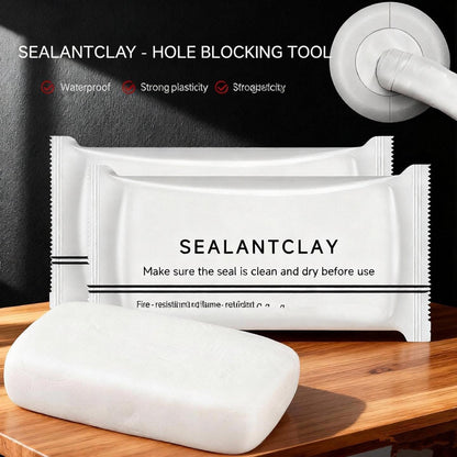 White Waterproof Sealing Clay – Moldable Sealant Putty for Home Repairs