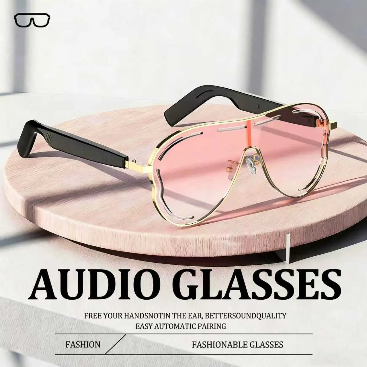 TYIIPRO™ Smart Bluetooth 5.4 Audio Sunglasses – Open-Ear Wireless Music Glasses with UV Protection & Hands-Free Calling
