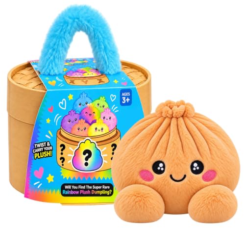 TYII™ Mystery Plush Dumpling – Surprise Collectible Soft Toy with Steamer Basket Gift Box