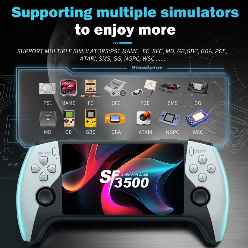 🎄Christmas Sale 40% OFF🎁 Retro Handheld Game Console – 5-Inch IPS Screen, 20,000+ Preloaded Games & Dual Joysticks