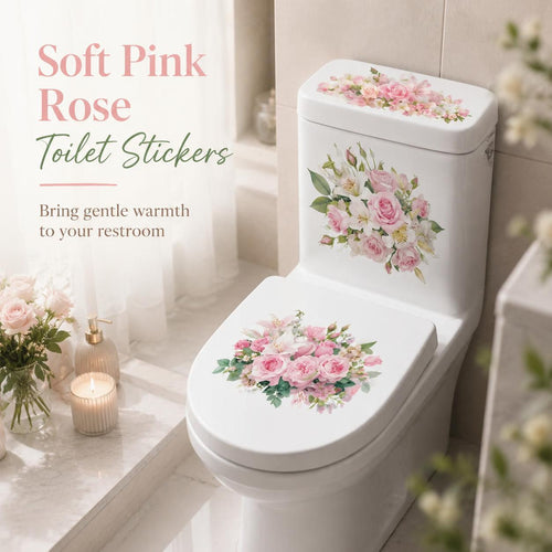 3-Piece Bathroom Toilet Sticker Set