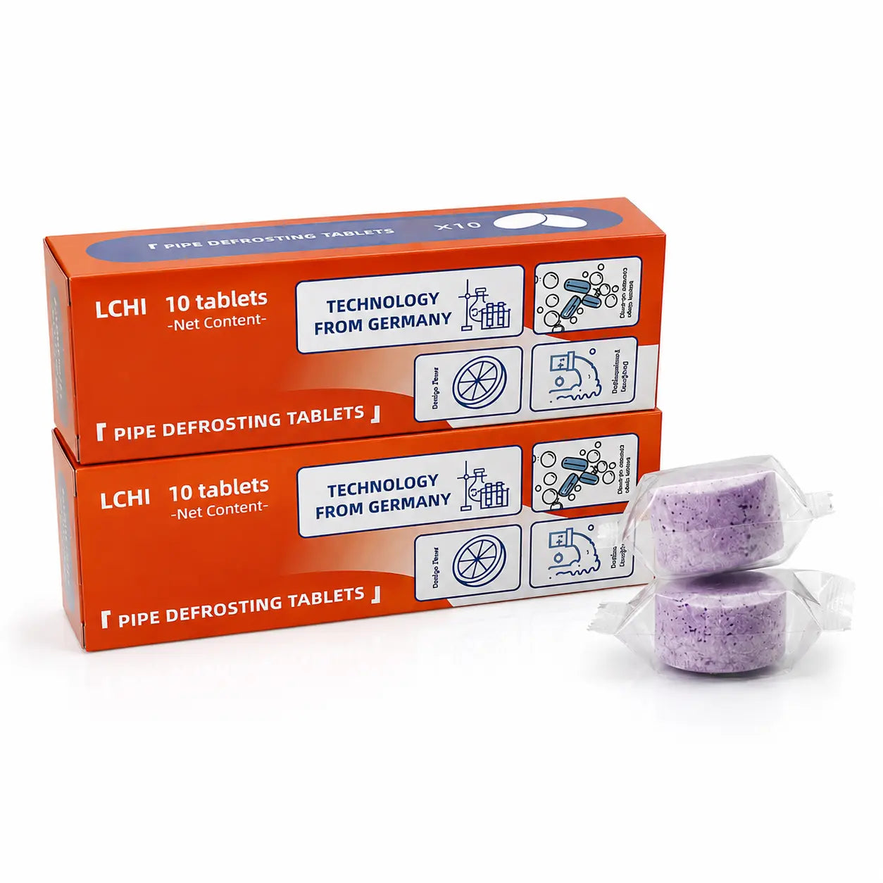 TYIIPRO™ Multi-Functional Pipe Cleaner Tablets – Drain, Washer & Septic System Cleaning Tablets | Odor Eliminator, Clog Remover & Descaler