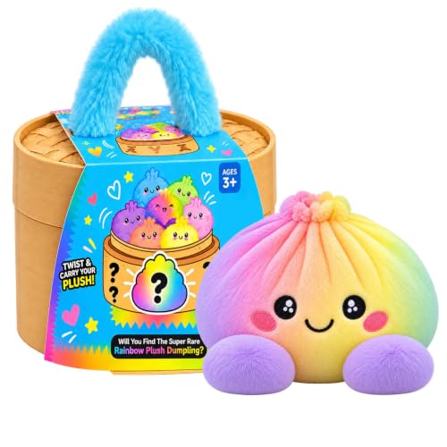 TYII™ Mystery Plush Dumpling – Surprise Collectible Soft Toy with Steamer Basket Gift Box