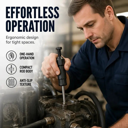 TYIIPRO™ Heavy-Duty Grease Fitting Cleaner – 600 PSI High-Pressure Grease Gun Unclogging Tool with M6/M8/M10 Adapters