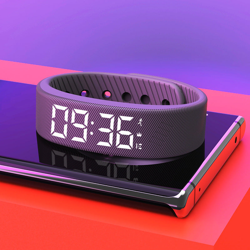 TYII™ Smart Fitness Tracker Band – Silent Vibration Alarm, Step Counter & Built-In USB Charging