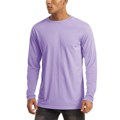 Men’s UPF 50+ Long Sleeve Performance Shirt – Quick Dry, Lightweight & Breathable