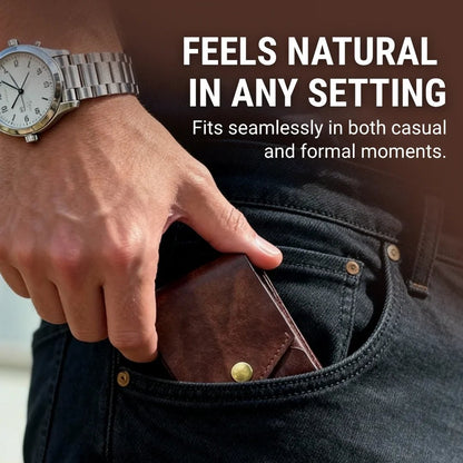 Tyiipro™ Vintage Leather Wallet with Pen Slot