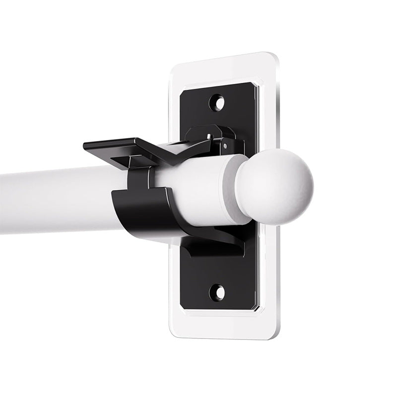 No-Drill Curtain Rod Brackets – Easy Peel & Stick