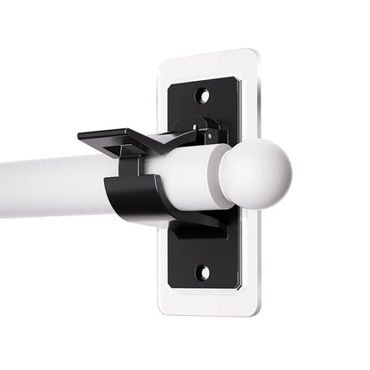 No-Drill Curtain Rod Brackets – Easy Peel & Stick