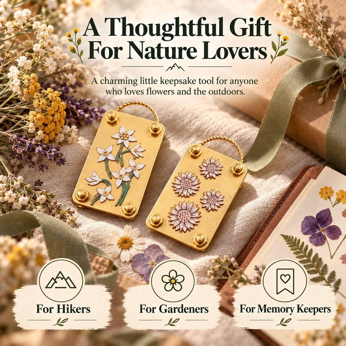 Mini Flower Press | Small Portable Pocket Press