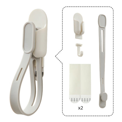 3-in-1 Adhesive Hook & Cable Organizer | No-Drill Storage