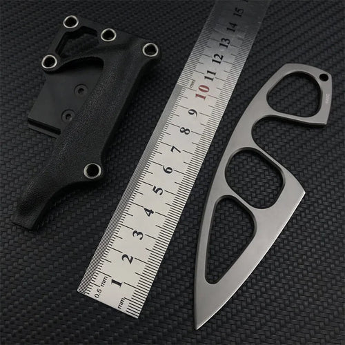 TyiiPlus Tactical EDC Knife with Multi-Carry Sheath & Belt Clip