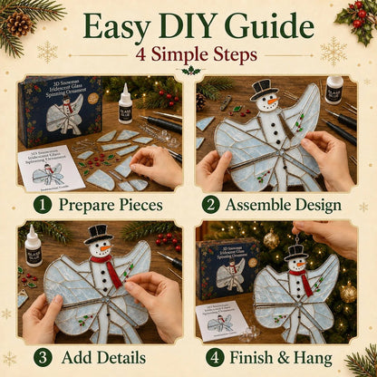 🎄Beginner-Friendly 3D Christmas Iridescent Suncatcher DIY Kit