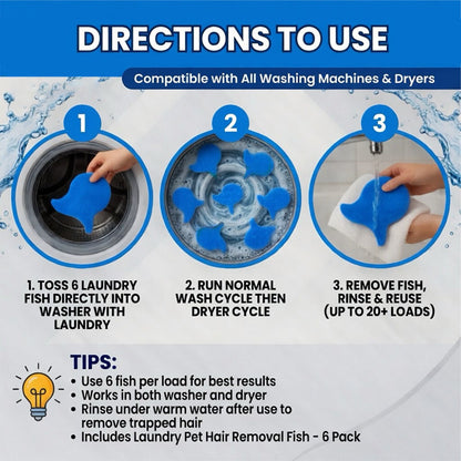 Laundry Pet Hair Removal Fish