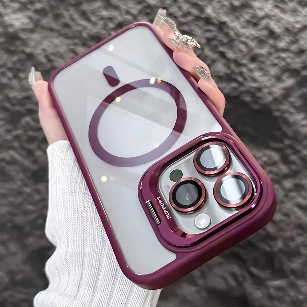 TYIIPRO™ Magnetic Phone Case with Camera Protection & Built-In Stand