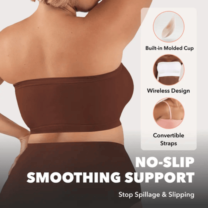 👙Women's Wireless Bandeau Bra with Removable Straps