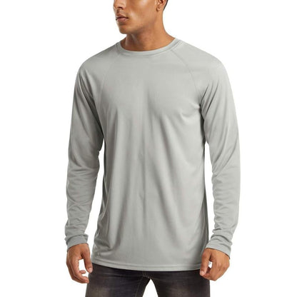 Men’s UPF 50+ Long Sleeve Performance Shirt – Quick Dry, Lightweight & Breathable