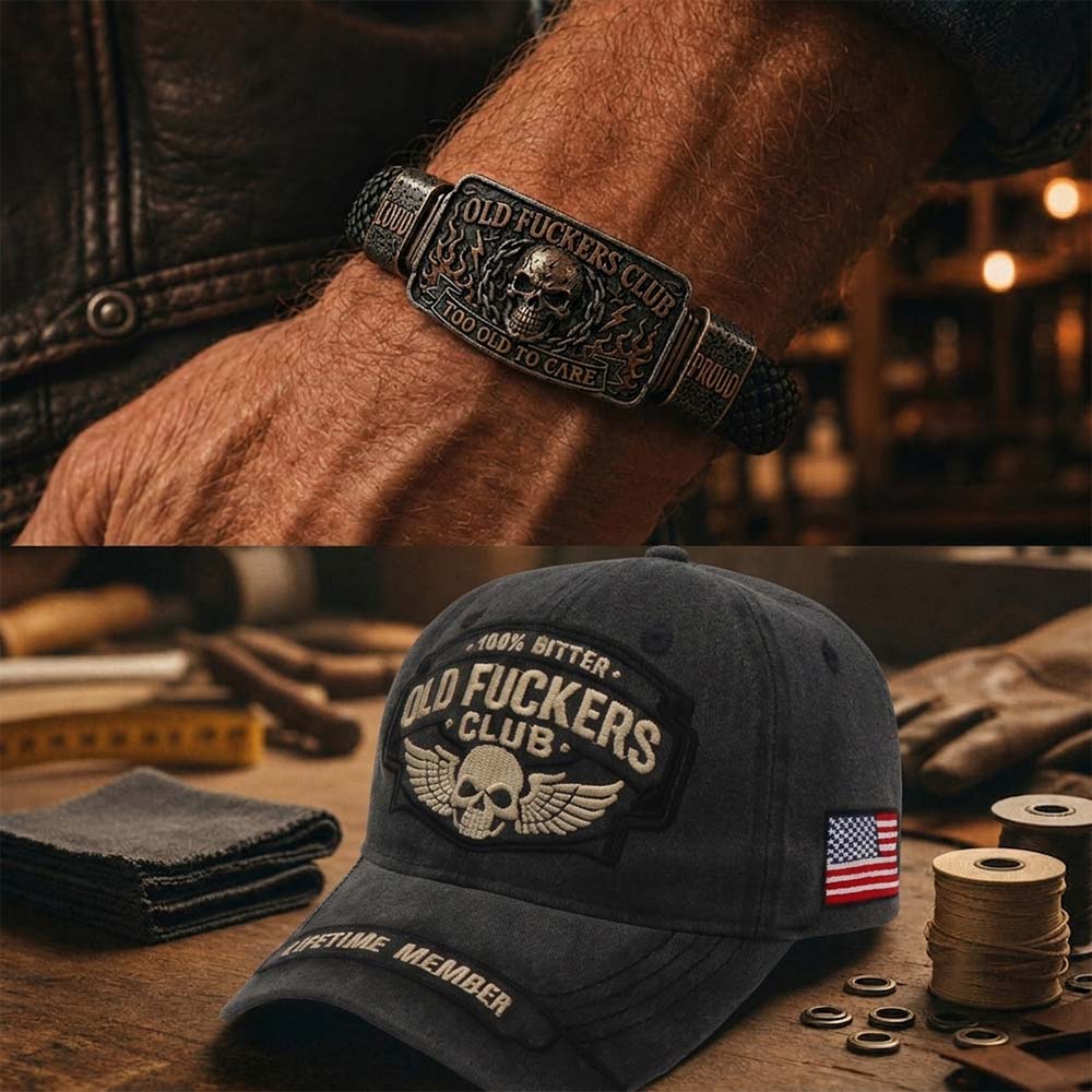 ☠️ Old Fuckers Club & Wild Freedom 🪓 | 2026 Limited Edition Vintage Bracelet