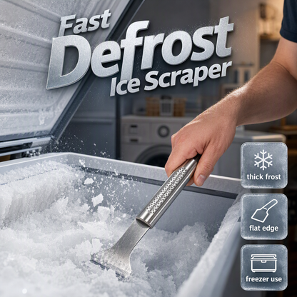 Multi-Purpose Stainless Steel Scraper – Heavy-Duty Ice & Grease Removal Tool