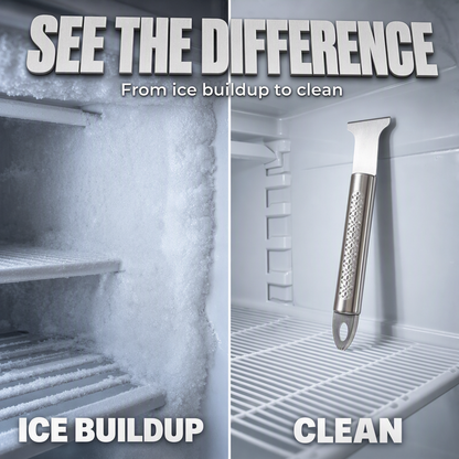 Multi-Purpose Stainless Steel Scraper – Heavy-Duty Ice & Grease Removal Tool