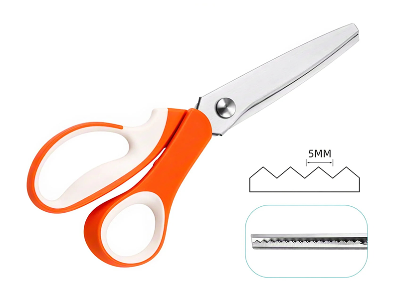 TYIIPRO™ 5mm Pinking Shears (Zigzag / Scallop Edge Options) - Stainless Steel Fabric Scissors to Prevent Fraying