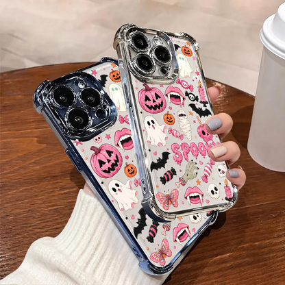 🎃TYIIPRO™ Halloween Candy Ghost Phone Case – Cute Pumpkin & Ghost Design, Shockproof Magnetic Case