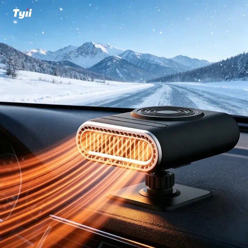TYII™ 12V Portable Car Heater – 360° Rotating Windshield Defroster & Demister, Adjustable Electric Car Heater for Cars & Trucks