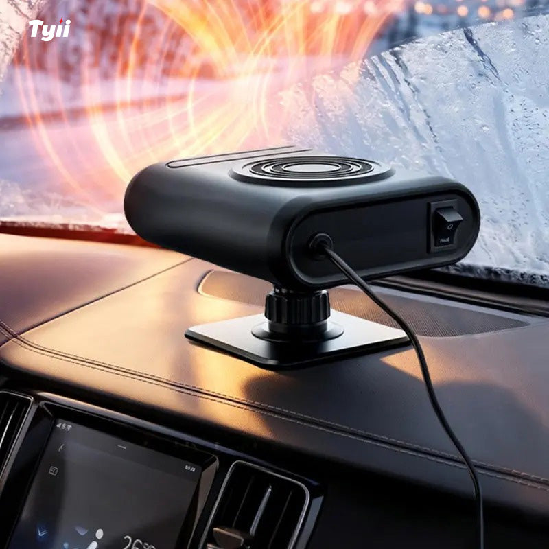 TYII™ 12V Portable Car Heater – 360° Rotating Windshield Defroster & Demister, Adjustable Electric Car Heater for Cars & Trucks