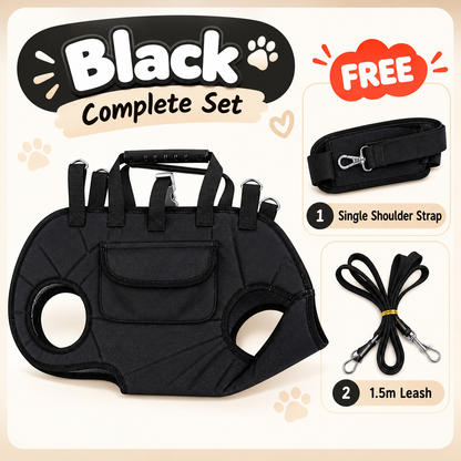 2-in-1 Pet Carrier Shoulder Bag & Backpack with Free Leash – Breathable Carrier for Small Dogs & Cats